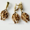 Bronze jewellery set "Frogs"