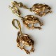 Bronze jewellery set "Frogs"-3