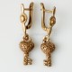 Bronze earrings BA "Rakteliai"-3