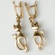 Bronze earrings BA269 "Cats" -3