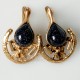 Bronze earrings with Cairo stone BA218-5