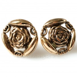 Bronze earrings BA705 "Rose"