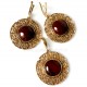 Bronze jewellery set with Carnelian BKA250P248-1