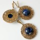 Bronze jewellery set with Sodalite BKA250P248-5