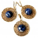 Bronze jewellery set with Sodalite BKA250P248