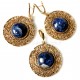 Bronze jewellery set with Sodalite BKA250P248-1