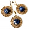 Bronze jewellery set with Sodalite BKA250P248