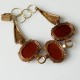 Bronze bracelet with Carnelian BAP-5