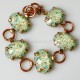 Bronze bracelet with copper rings BAP-3