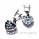Earrings ten hearts A290-3