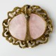 Brass pendant with Pink Quartz ŽP484-3