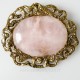 Brass pendant with Pink Quartz ŽP484-2