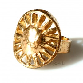 Bronze ring "Saulė" BŽ042