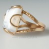 Bronze ring with square agate BŽ160