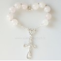 Rosaries on hand RR with pink Quartz