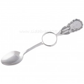 Spoon with a comfortable holder and with crystal Š573V