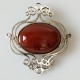 Brooch with Carnelian S111-1