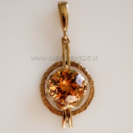 Bronze pendant su šampaniniu Cirkoniu BP342