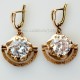  Brass earrings с 12 мм циркония ŽA341-1