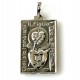 Pendant religious medallion "Two Hearts" P753-1