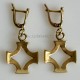 Brass earrings ŽA "Baltiška simbolika "-3