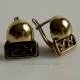 Brass earrings ŽA186-4