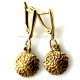 Brass earrings ŽA "Žalioji moneta"-1