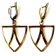 Brass earrings ŽA"Trys trikampiai"-1