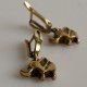 Brass earrings "Elephants" ŽA509-3