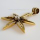 Brass pendan "Star with zircon" ŽP312-4