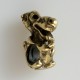Brass pendan Wheel "Wolf"-2