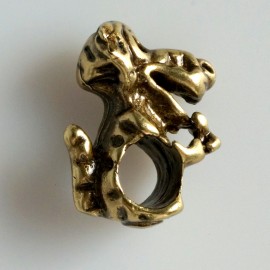 Brass pendan Wheel "Wolf"