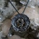 Pendant Medal with Angel, blackened-3