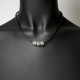 Leather necklace with removable balls-2