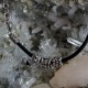 Leather necklace with removable balls-4