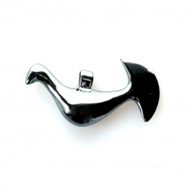 Pendant blackened bird P663