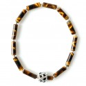 Bracelet with natural tiger stone