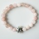 Bracelet with rose quartz and star AP738-1