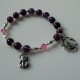 Rosaries - bracelet with Swarovski and Amethyst-4