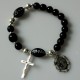 Rosaries bracelet with medallion and cross-3