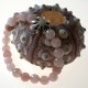 Bracelet with rose quartz and star AP738-3