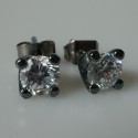 Earrings black with Zirconium A253