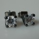 Earrings black with Zirconium A253-1