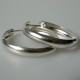 Earrings Hoop large matte, shiny ADAR-4