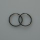 Earrings Hoop small black with bubble "Dirvolika ARJ-2,0 cm"-1
