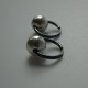 Earrings Hoop small black with bubble "Austėja ARJ-1.5 cm"-4