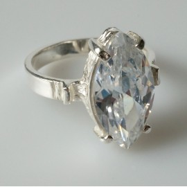 Ring with Zirconia "Marquis"