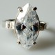 Ring with Zirconia "Marquis"-3
