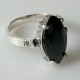 Ring with black Zirconia Ž113-1