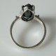 Ring with black Zirconia Ž113-4